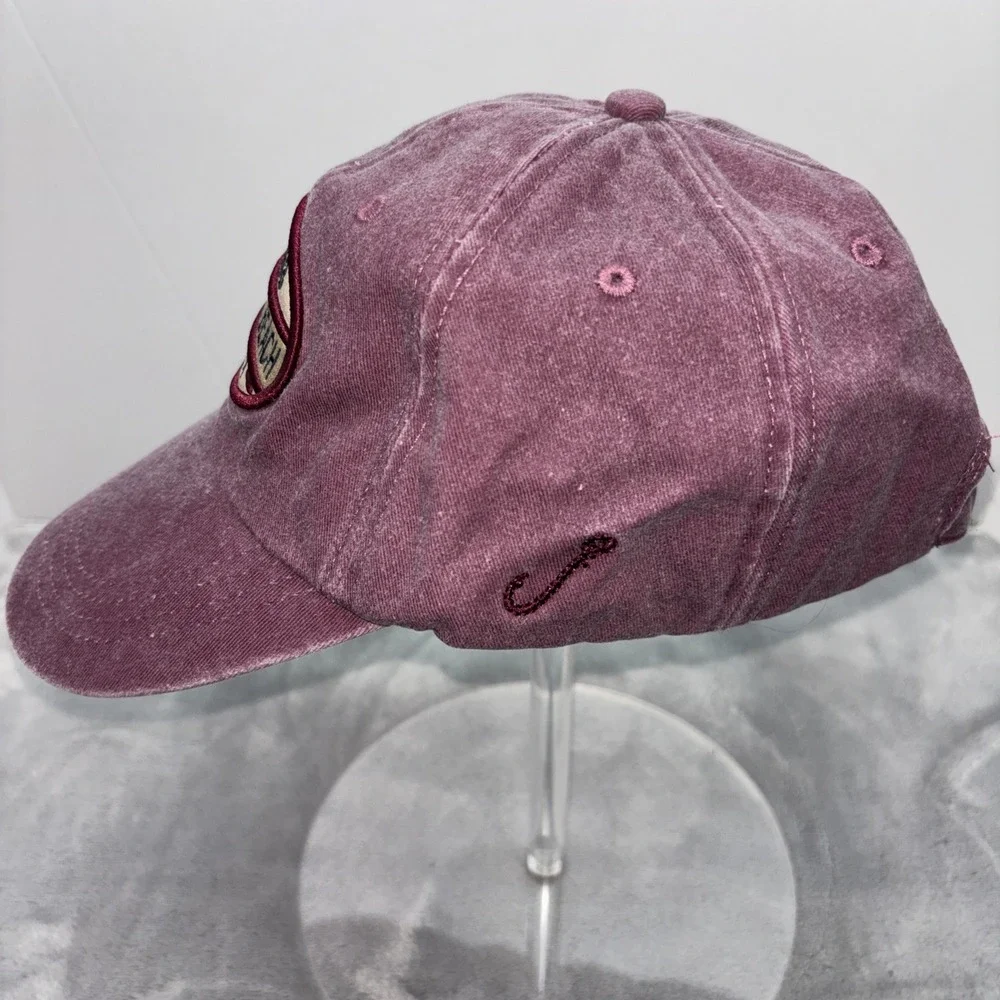 Panama City Beach Florida Established 1953 Ball Cap Burgundy Distressed